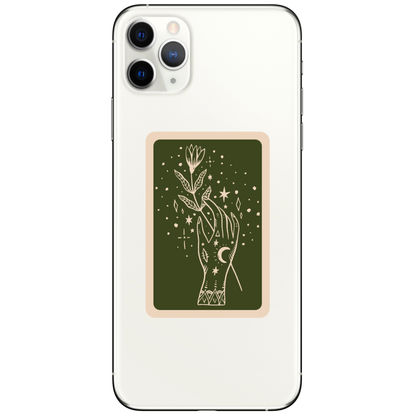 Moon Woman Magic Flower High Quality Vinyl Sticker