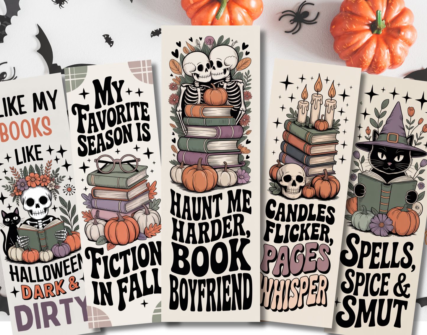 Halloween Bookmarks: Candles Flicker