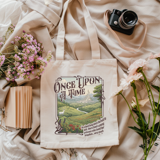 Once Upon A Time Canvas Totebag