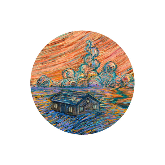 So Far Away Sticker - Surreal Landscape Sunset