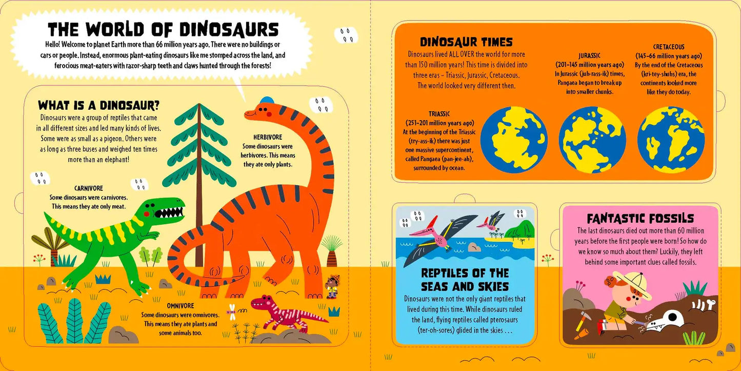 Lonely Planet Kids My First Lift-the-Flap Dinosaur Atlas: Contains Over 50 Flaps to Lift by Lonely Planet